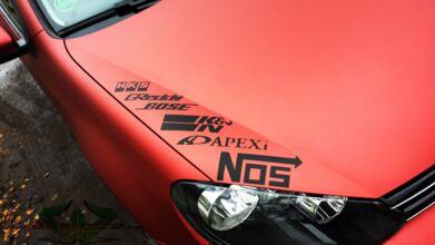 VW Golf 6 - Red Aluminium & Schwarz Carbon