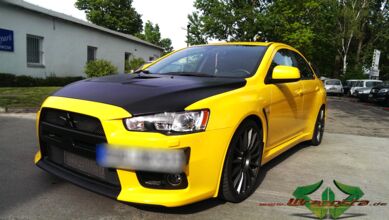Mitsubishi Evolution X - Dark Yellow & Öl Carbon
