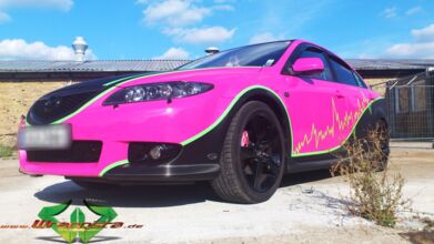 Mazda 6 - pink / carbon / neon grün