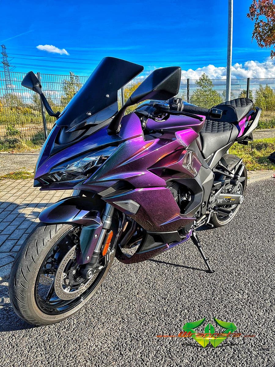 Kawasaki Ninja 1000SX - Colorflow rushing riptide glanz - glanz Schwarz ...