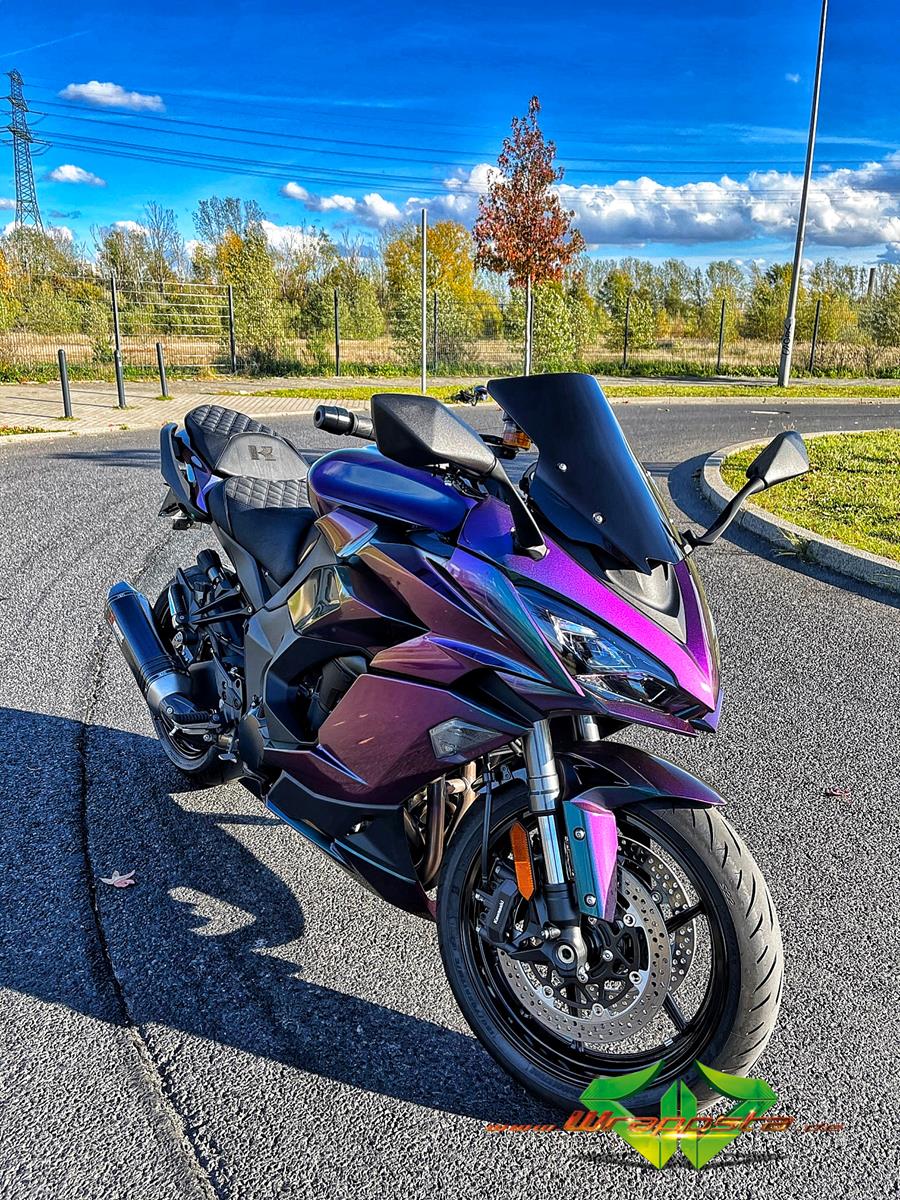 Kawasaki Ninja 1000SX - Colorflow rushing riptide glanz - glanz Schwarz ...