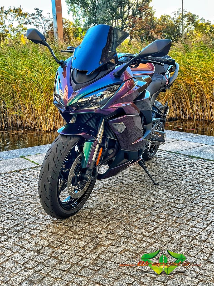 Kawasaki Ninja 1000SX - Colorflow rushing riptide glanz - glanz Schwarz ...