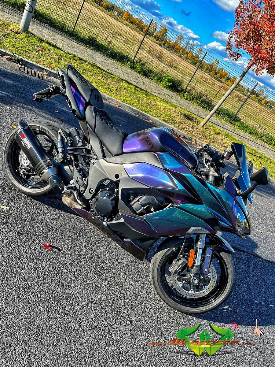 Kawasaki Ninja 1000SX - Colorflow rushing riptide glanz - glanz Schwarz ...