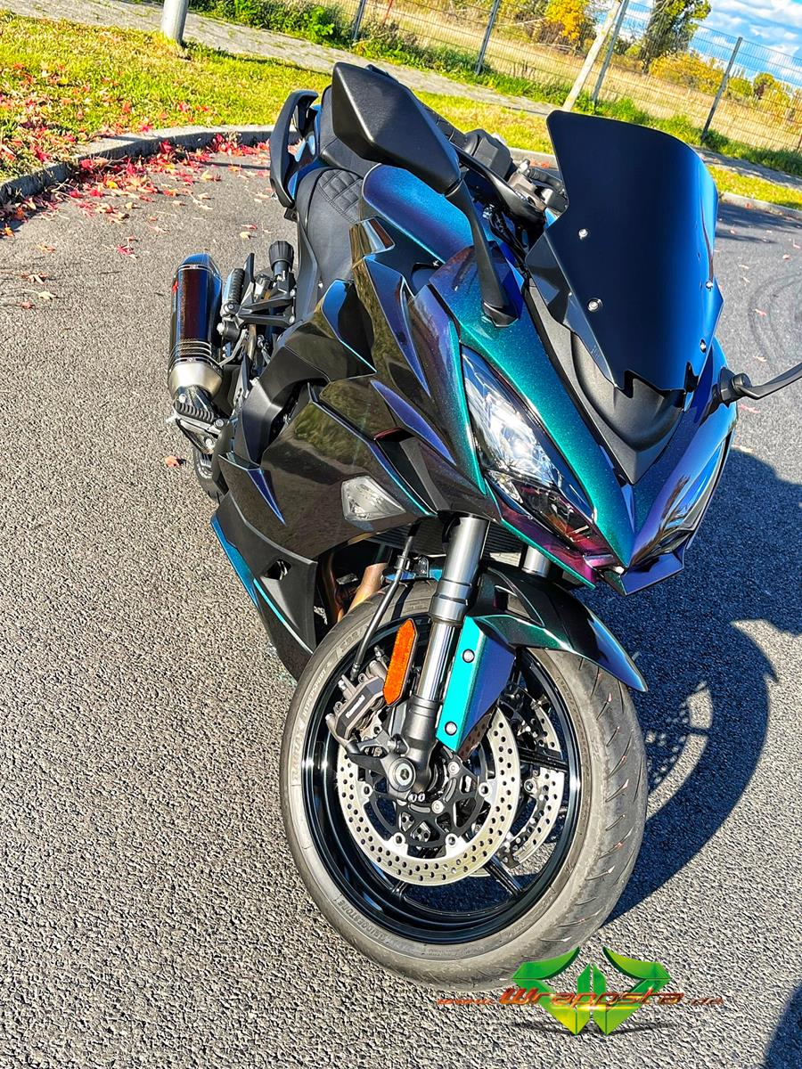 Kawasaki Ninja 1000SX - Colorflow rushing riptide glanz - glanz Schwarz ...
