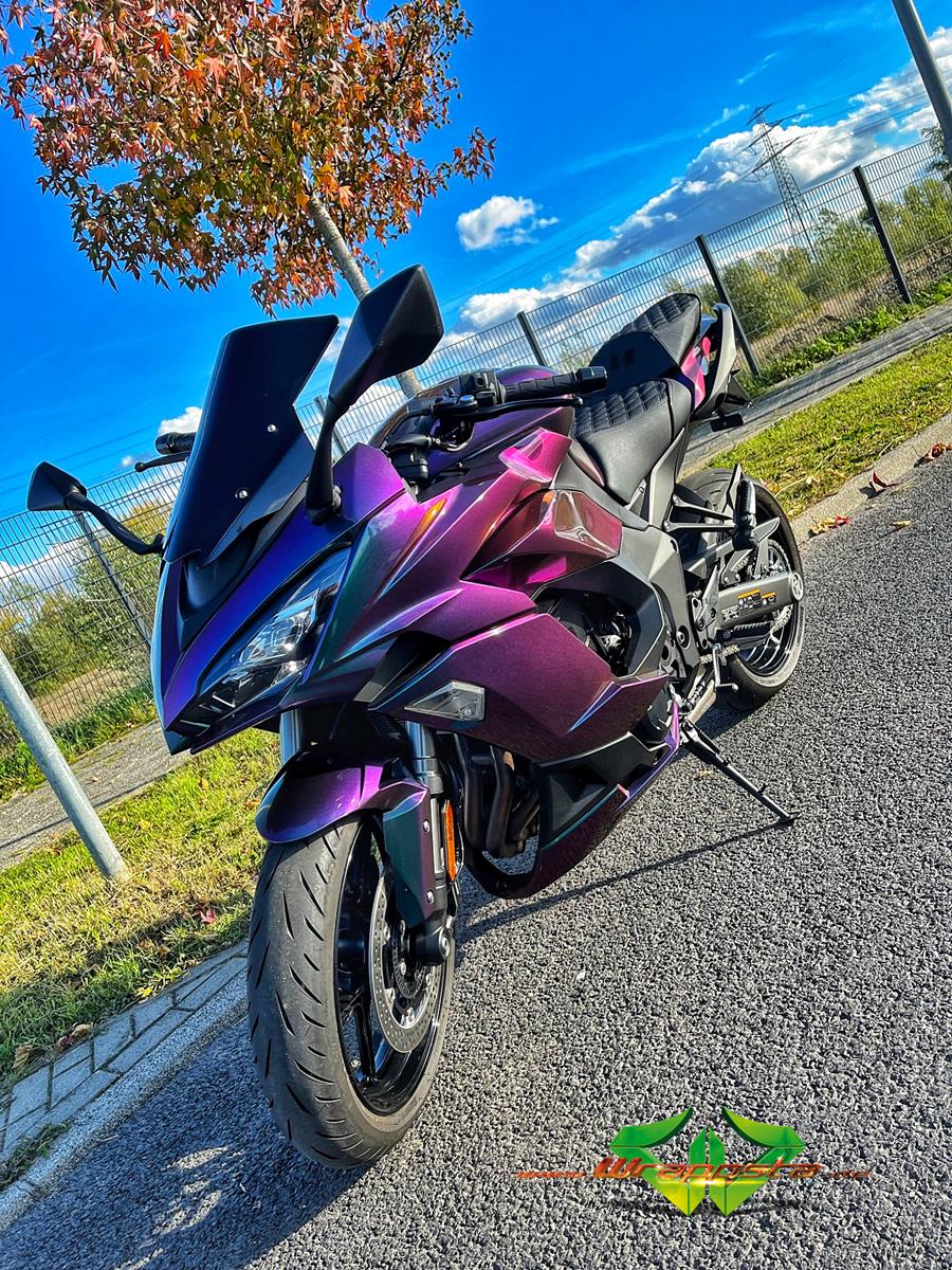 Kawasaki Ninja 1000SX - Colorflow rushing riptide glanz - glanz Schwarz ...