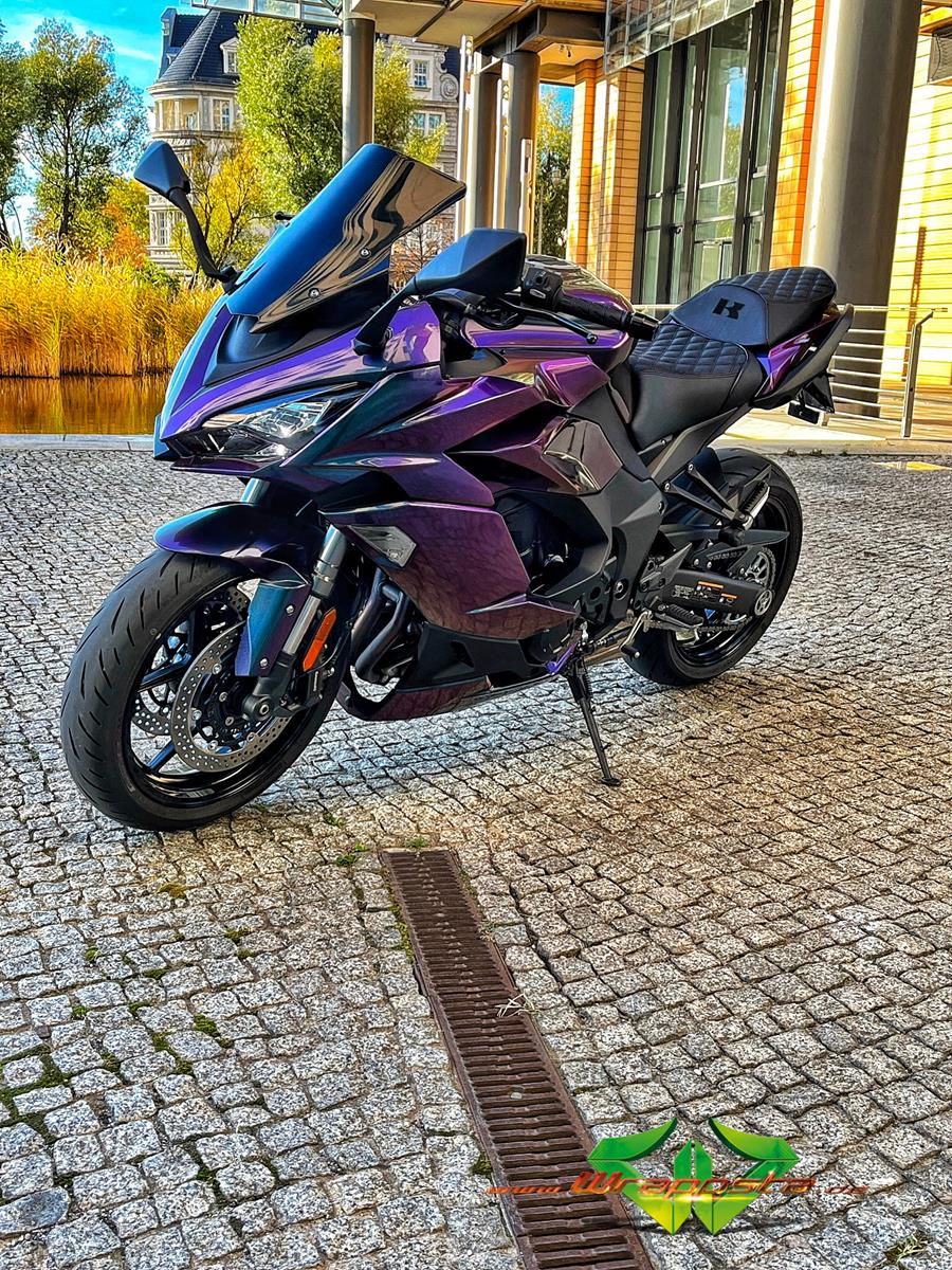 Kawasaki Ninja 1000SX - Colorflow rushing riptide glanz - glanz Schwarz ...