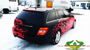 wrappsta.de carwrapping-vollfolierung Mercedes-c-klasse-frozen-red-chrome 08